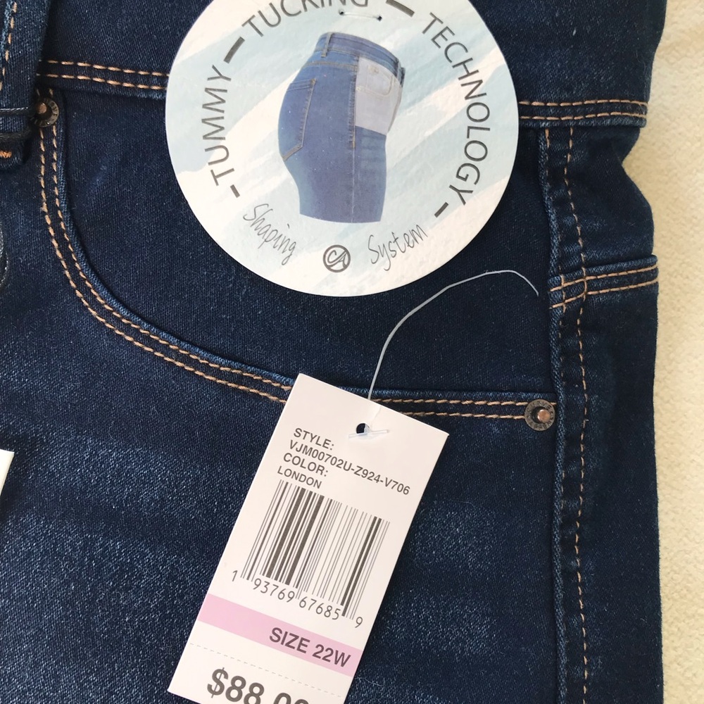 High Rise Blue Jeans with Classic Indigo Wash